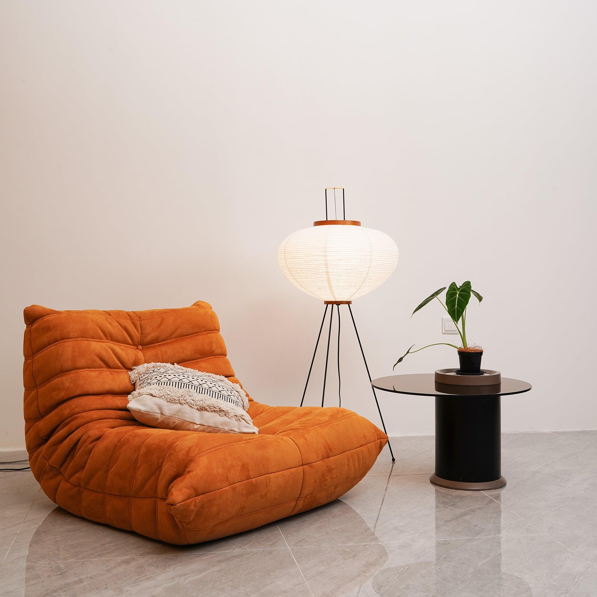 Lámpara de Pie Moderna de Papel de Arroz, Diseño Elegante y Minimalista para Salón, Altura de 120-190 cm 3