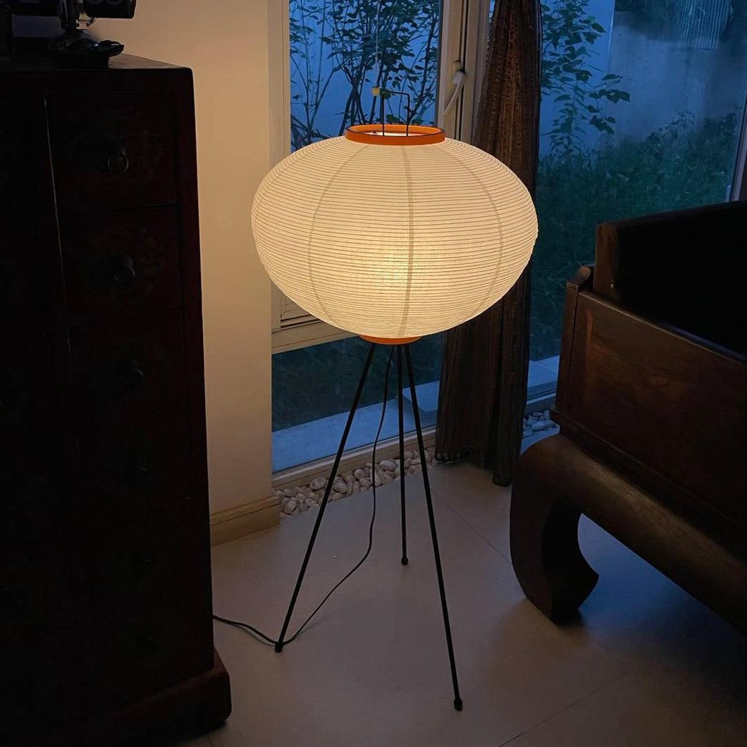 Lámpara de Pie Moderna de Papel de Arroz, Diseño Elegante y Minimalista para Salón, Altura de 120-190 cm 5