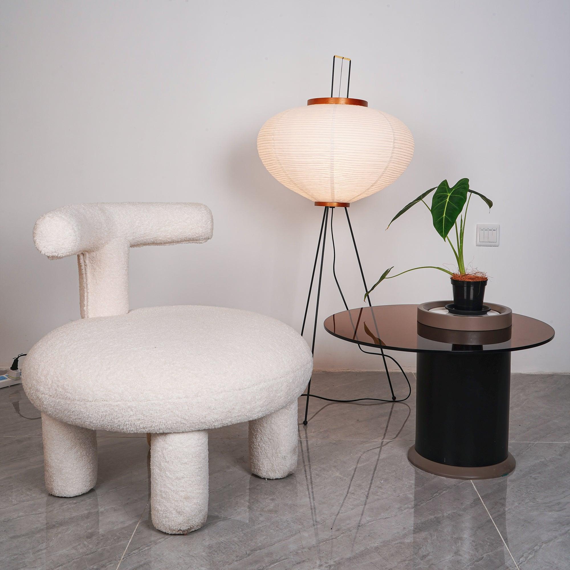Lámpara de Pie Moderna de Papel de Arroz, Diseño Elegante y Minimalista para Salón, Altura de 120-190 cm 6