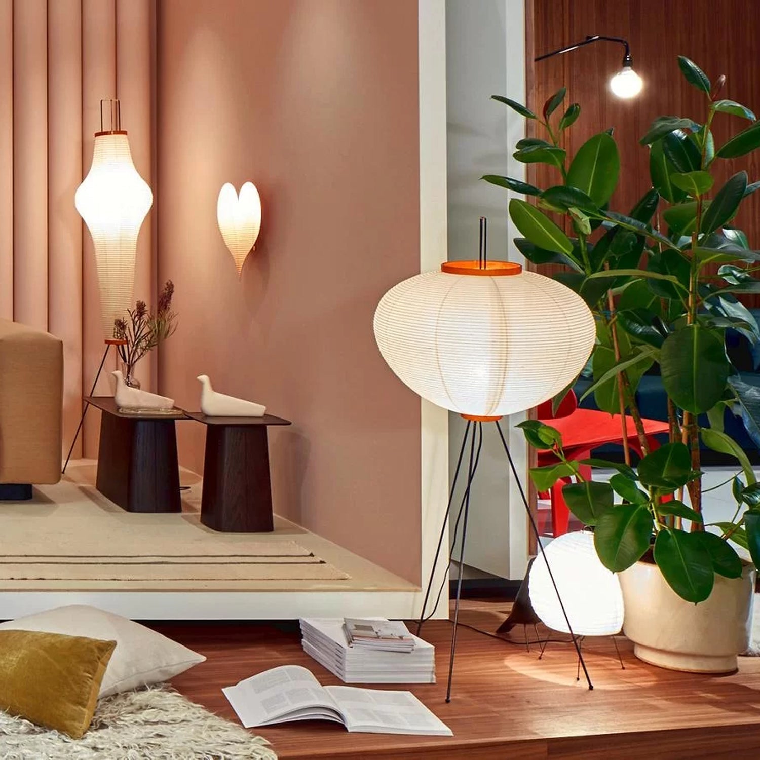 Lámpara de Pie Moderna de Papel de Arroz, Diseño Elegante y Minimalista para Salón, Altura de 120-190 cm 7