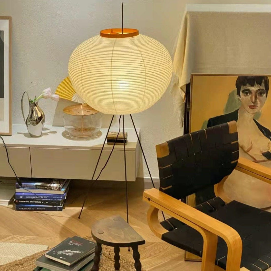 Lámpara de Pie Moderna de Papel de Arroz, Diseño Elegante y Minimalista para Salón, Altura de 120-190 cm 8