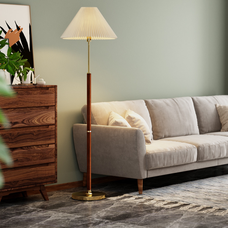 Lámpara de Pie Moderna de Papel de Arroz con Luz Suave para Salón y Dormitorio - 168 cm, Blanco y Marrón, Eficiencia Energética LED 4
