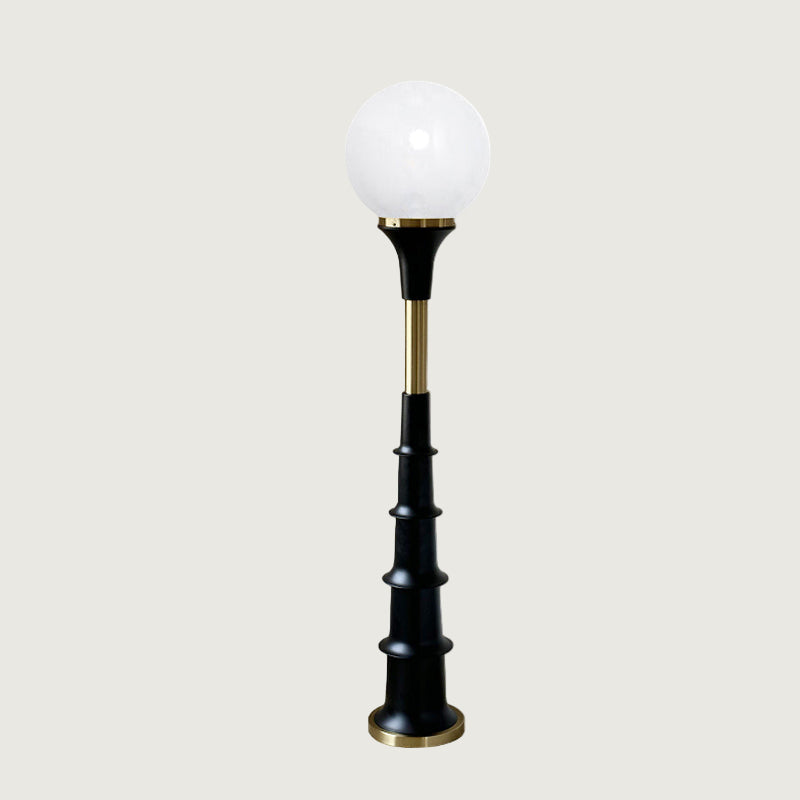 Lámpara de Pie Murano Vintage de Diseño Único con Acabado en Blanco y Cromo 9