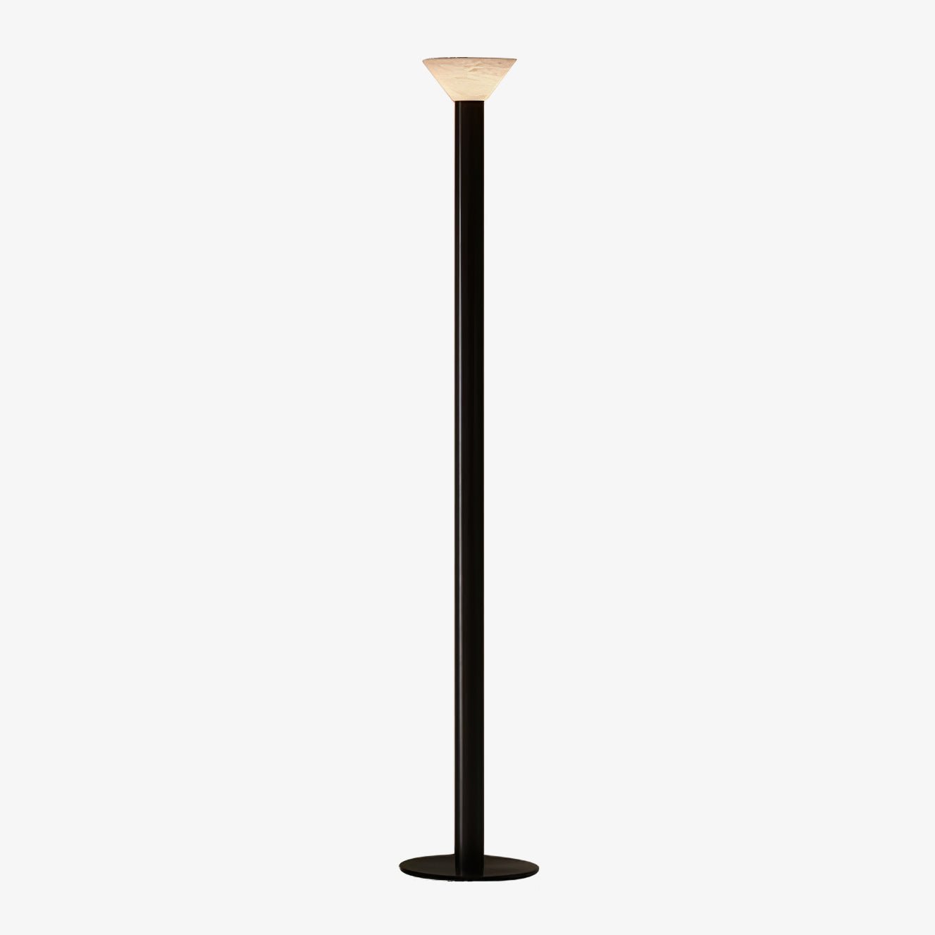 Lámpara de Pie Negra Moderna de 175 cm con Pantalla de Alabastro – Ideal para Salón y Espacios Amplios 1