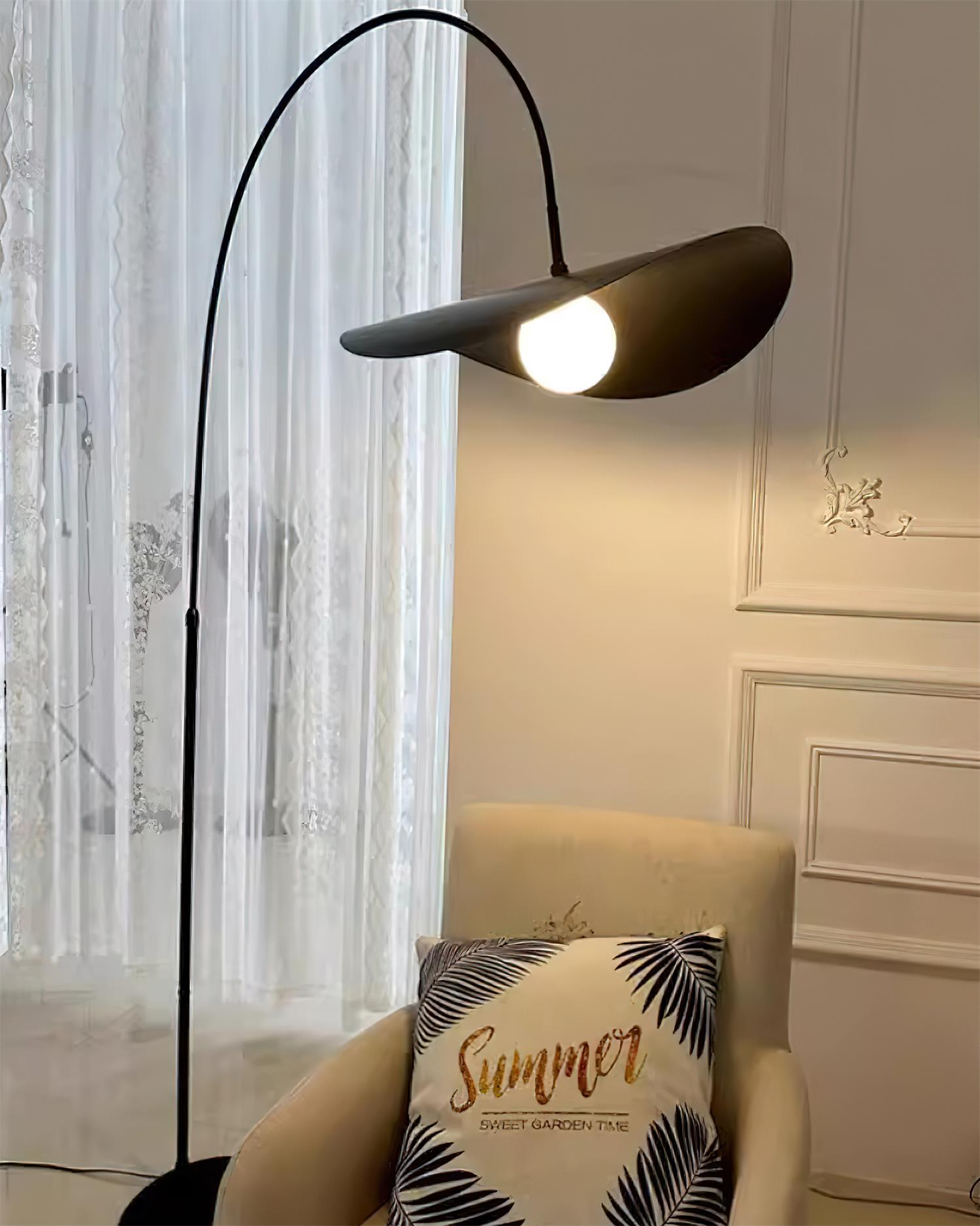 Lámpara de Pie Negra Moderna de Metal 165 cm para Salón y Espacios Contemporáneos - Diseño Minimalista y Funcional 7