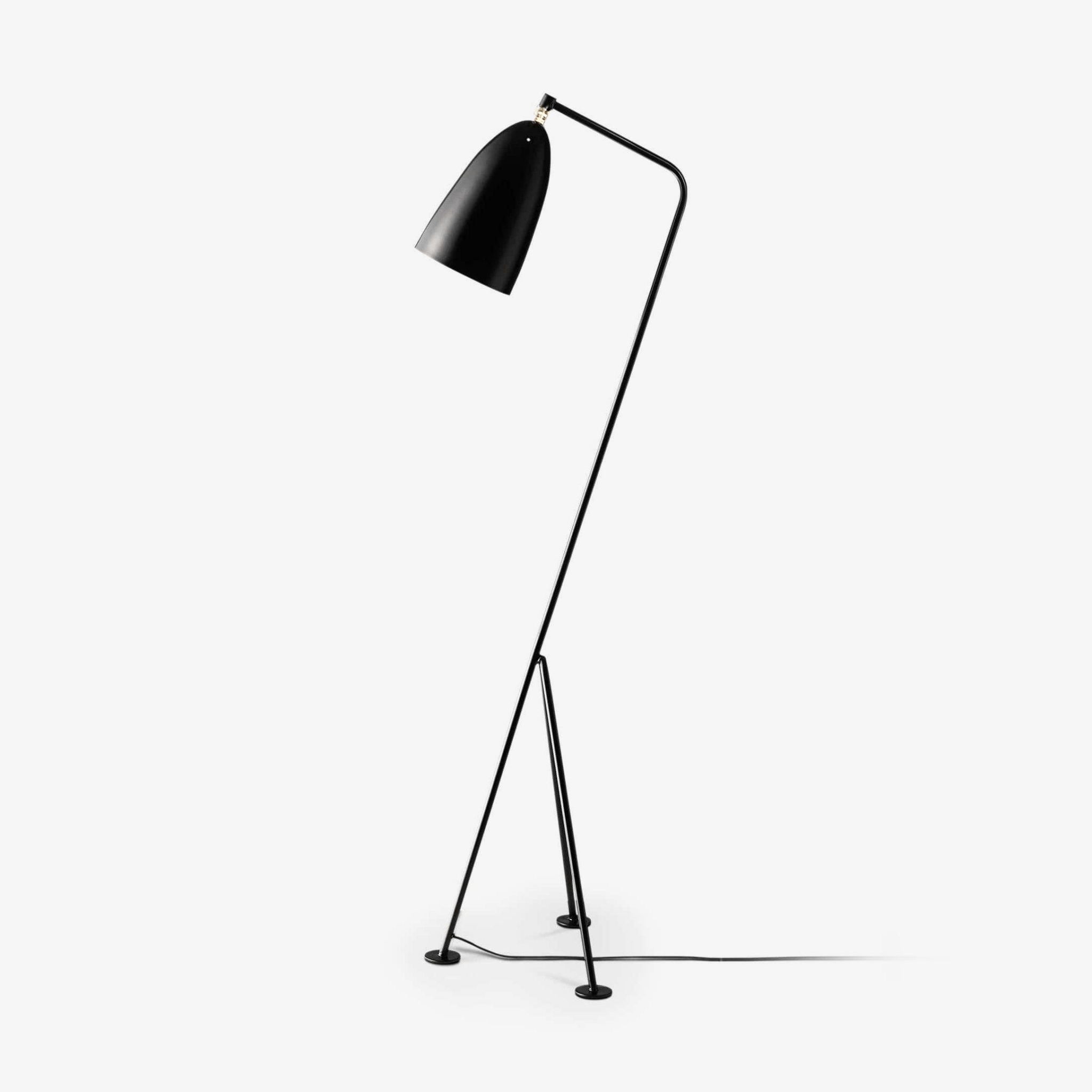 Lámpara de Pie Negra Moderna de Metal con Pantalla Ajustable para Salón y Espacios Reducidos 0