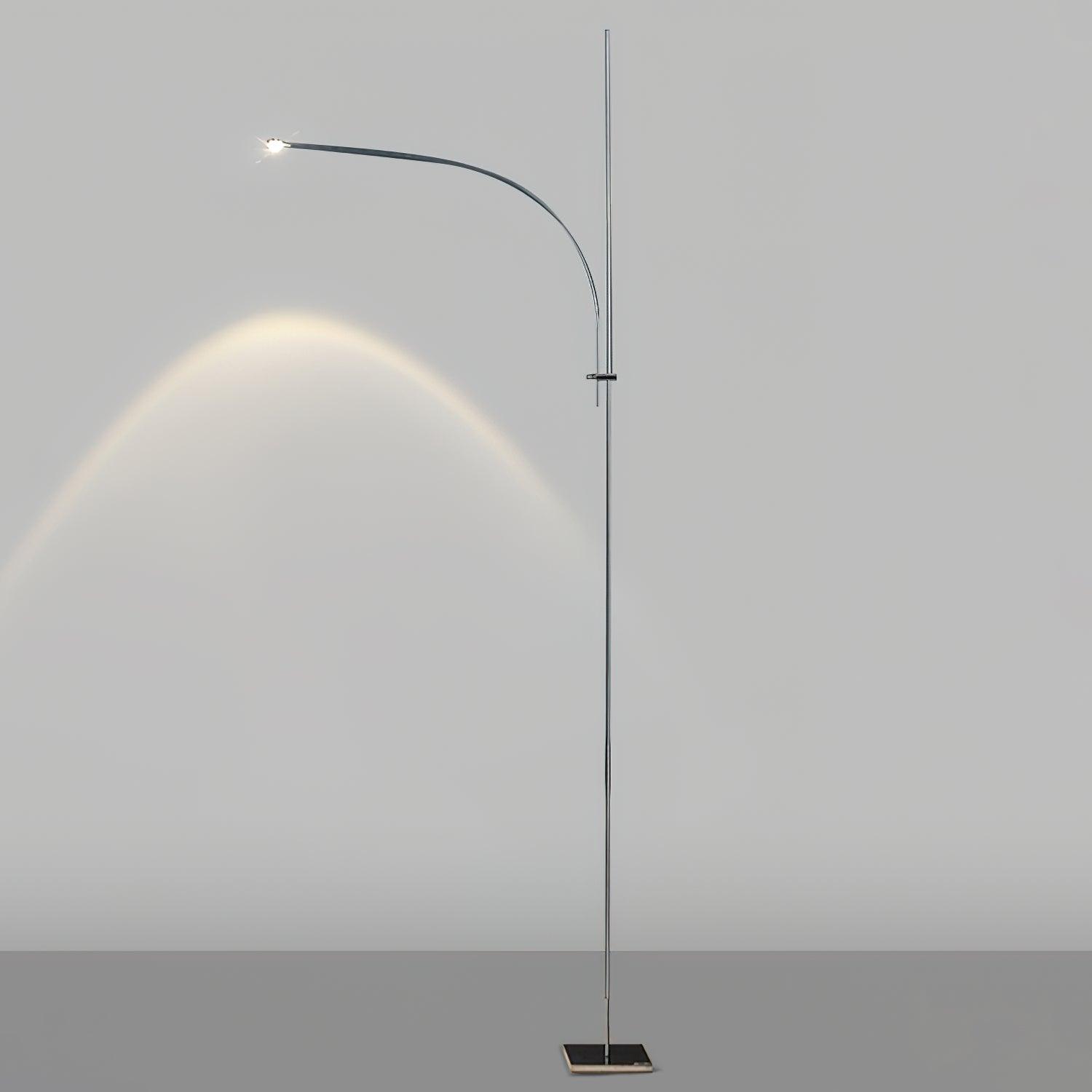 Lámpara de Pie Negra de Metal Elegante con Luz LED Integrada – Diseño Moderno para Salón y Espacios Interiores 0