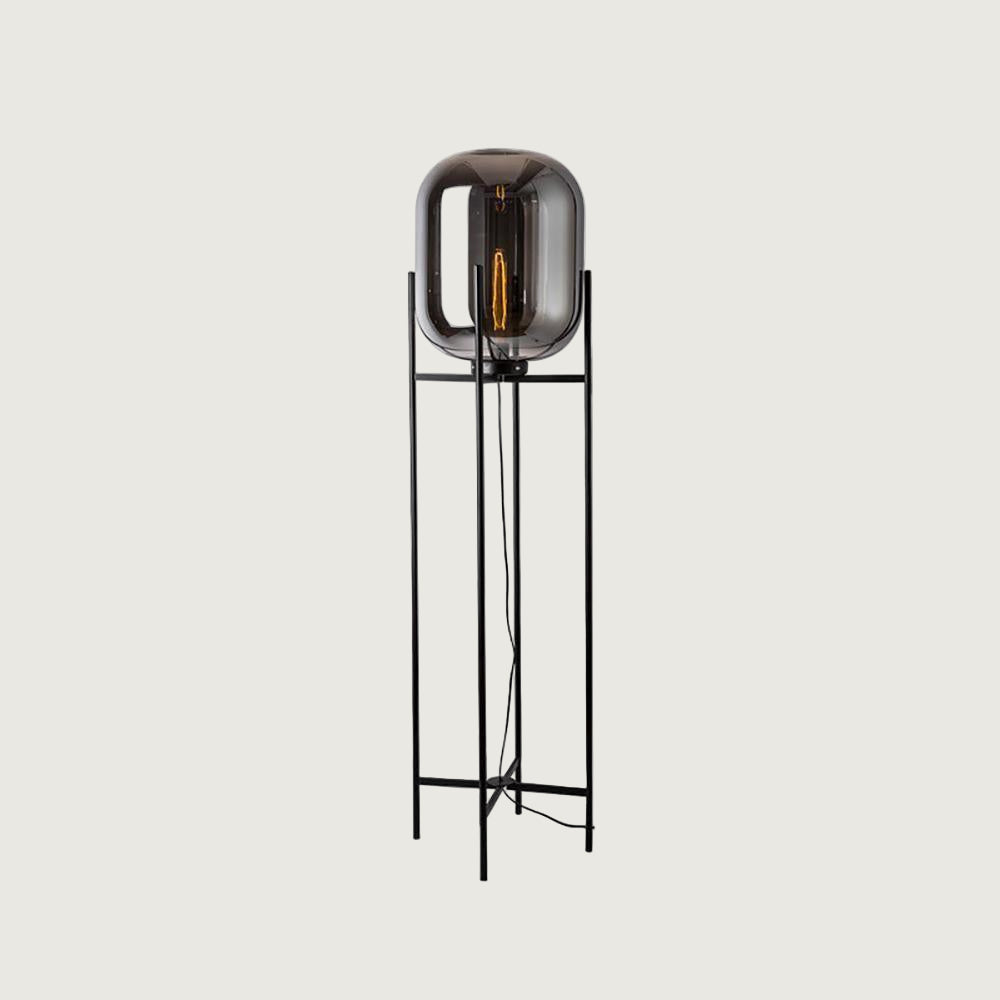 Lámpara de Pie Oda de Vidrio Soplado a Mano con Base de Metal – Disponible en Varios Colores 11