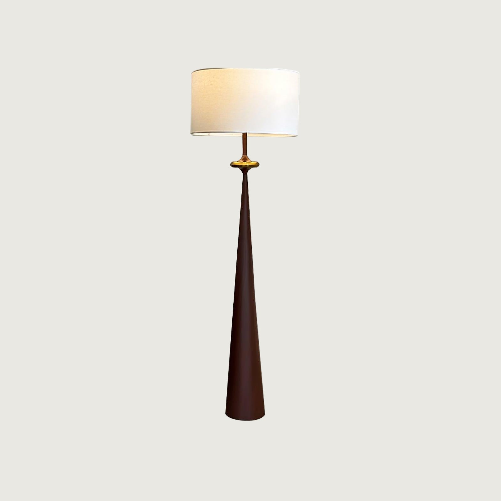 Lámpara de Pie Putney con Pantalla de Tela y Acabado Vintage – Diseño Moderno y Elegante 0