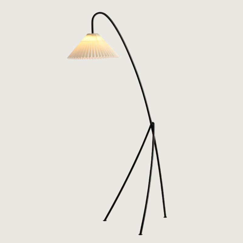Lámpara de Pie Trípode Moderna Negra con Pantalla de Tela – Ideal para Sala y Dormitorio, Estilo Elegante y Funcional 9