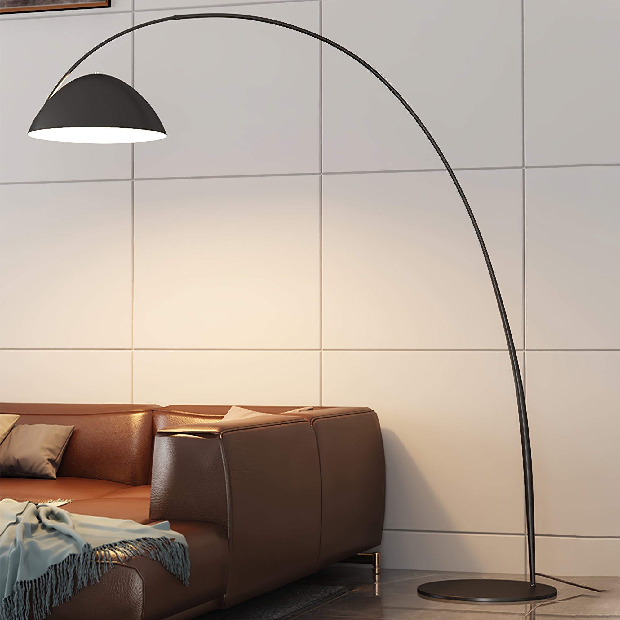 Lámpara de Pie Verse Arc con Diseño Escandinavo y Brazo Ajustable – Ideal para Salas y Dormitorios 3