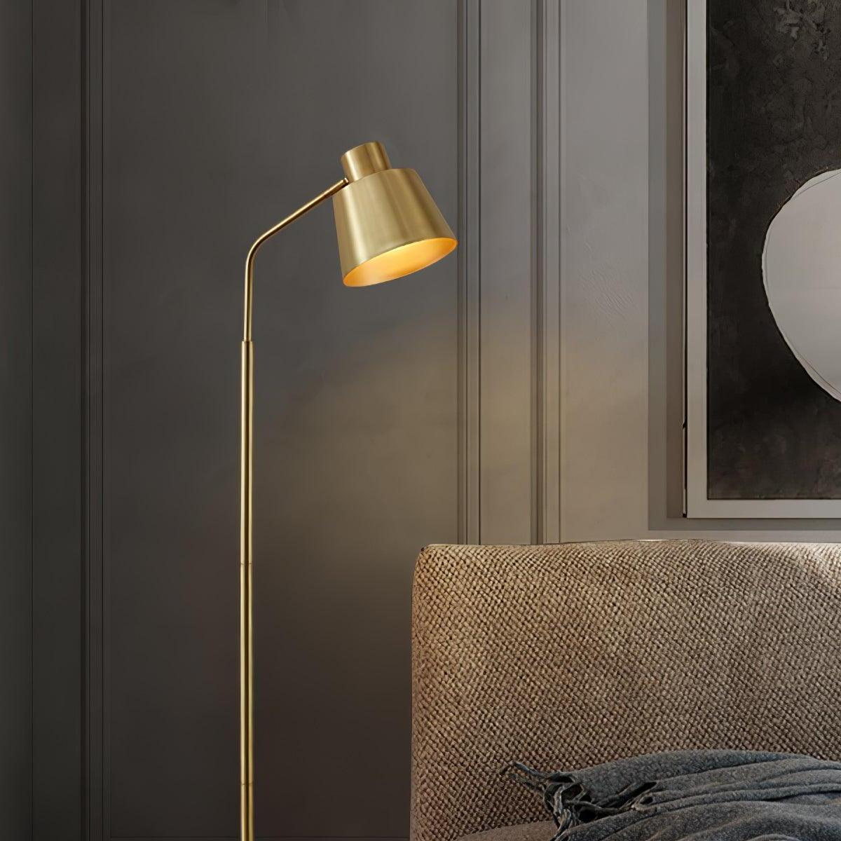 Lámpara de Pie de Bronce con Diseño Moderno y Elegante – Iluminación LED para Interiores 2