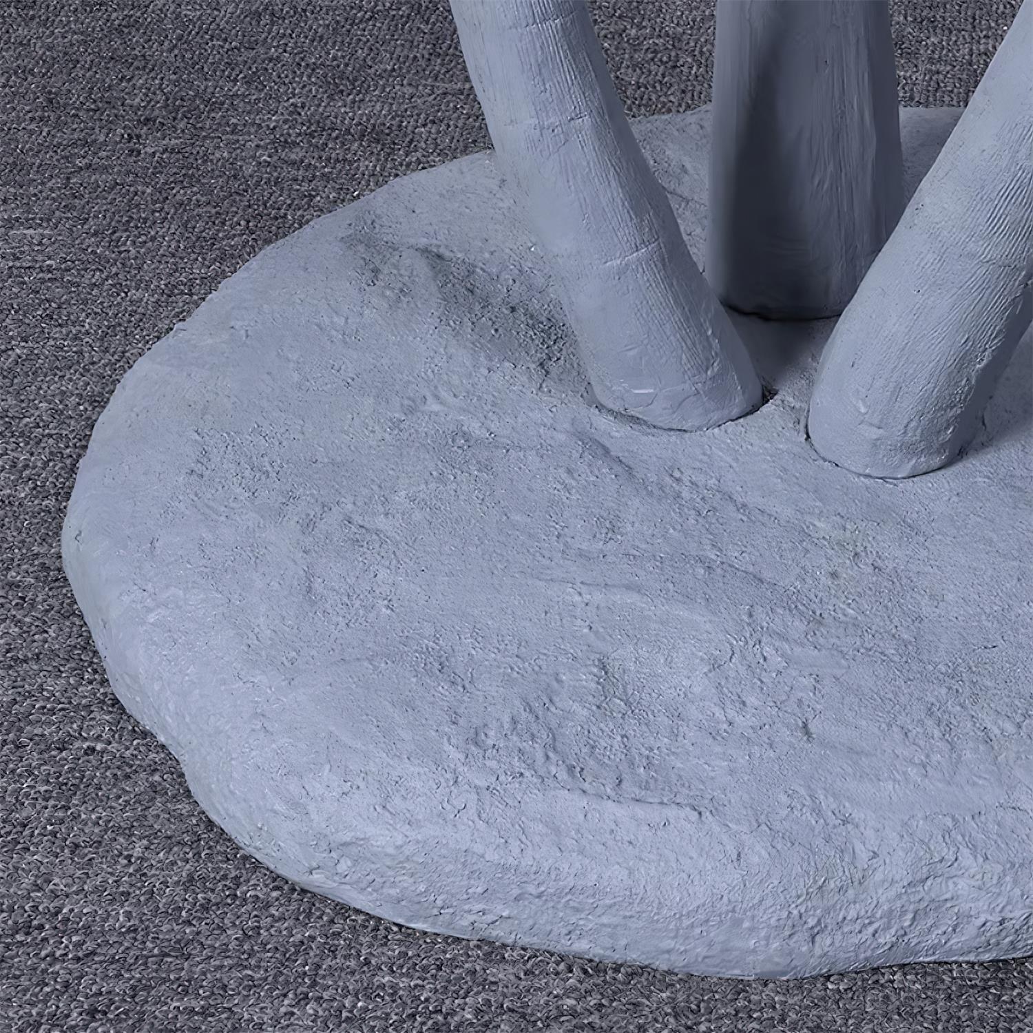 Lámpara de Suelo Escultura de Hongo LED para Salón – Diseño Natural en Gris, Verde y Blanco, Altura 186cm 7