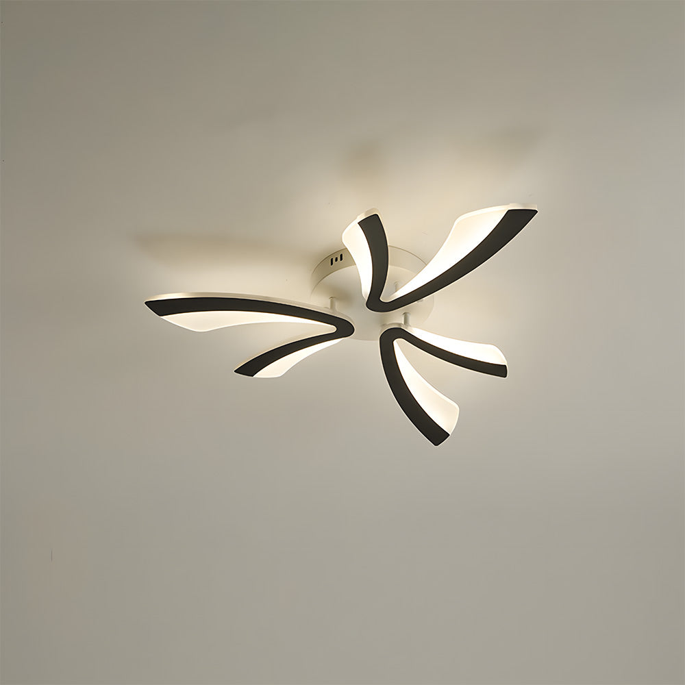 Lámpara de Techo Acrílica en Diseño de Pétalos para Sala de Estar – Iluminación Moderna y Elegante 2