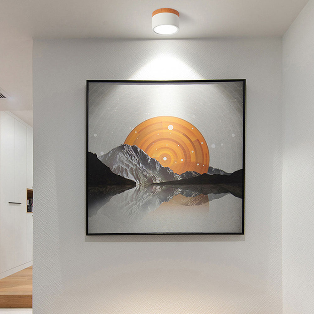 Lámpara de Techo Cilíndrica Pequeña LED Moderna y Elegante para Interiores - Iluminación Compacta y Eficiente 0