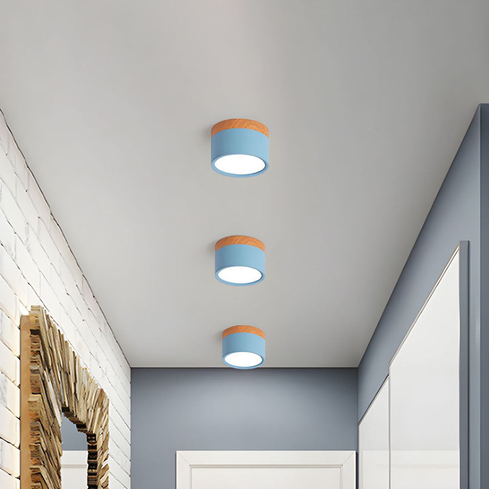 Lámpara de Techo Cilíndrica Pequeña LED Moderna y Elegante para Interiores - Iluminación Compacta y Eficiente 1