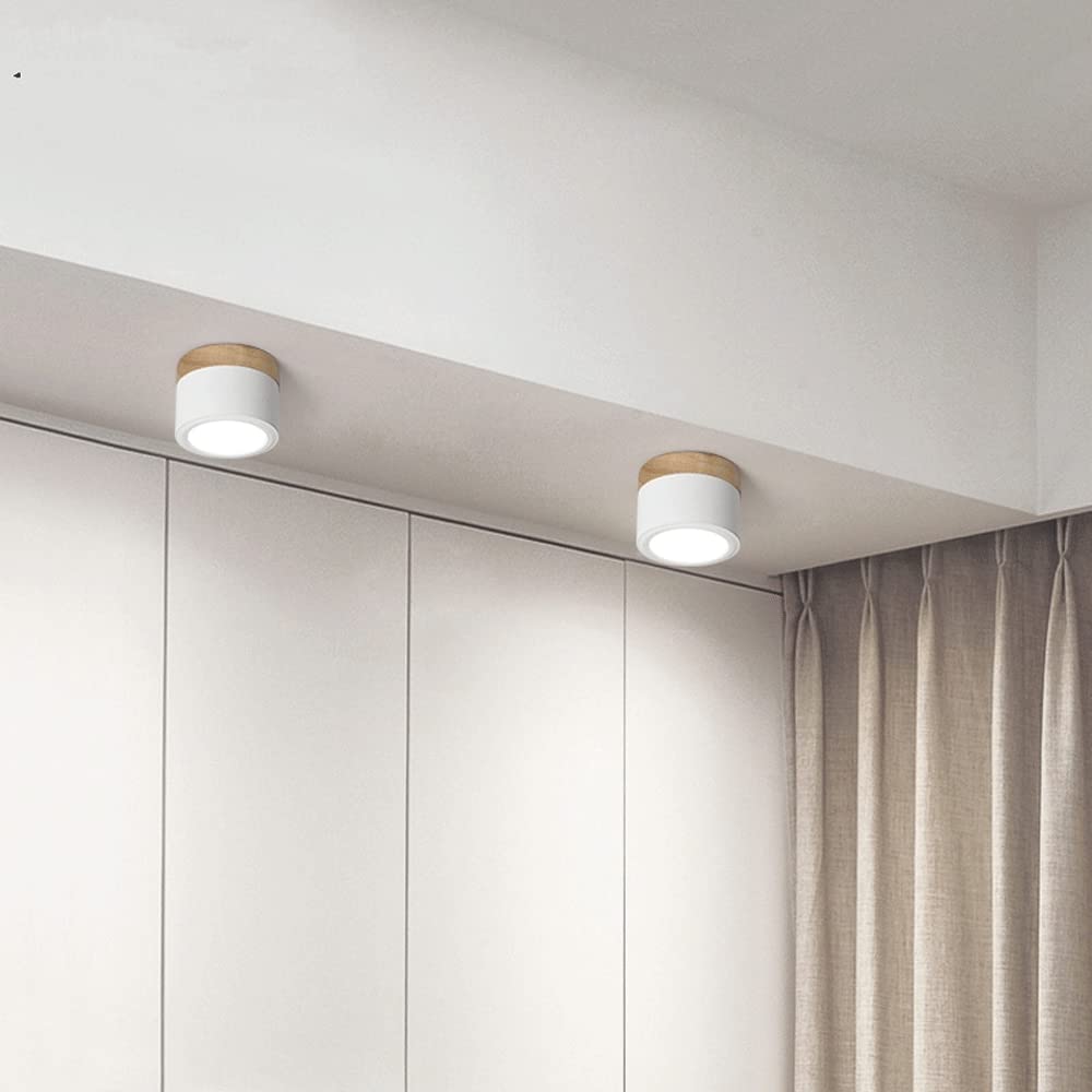 Lámpara de Techo Cilíndrica Pequeña LED Moderna y Elegante para Interiores - Iluminación Compacta y Eficiente 3