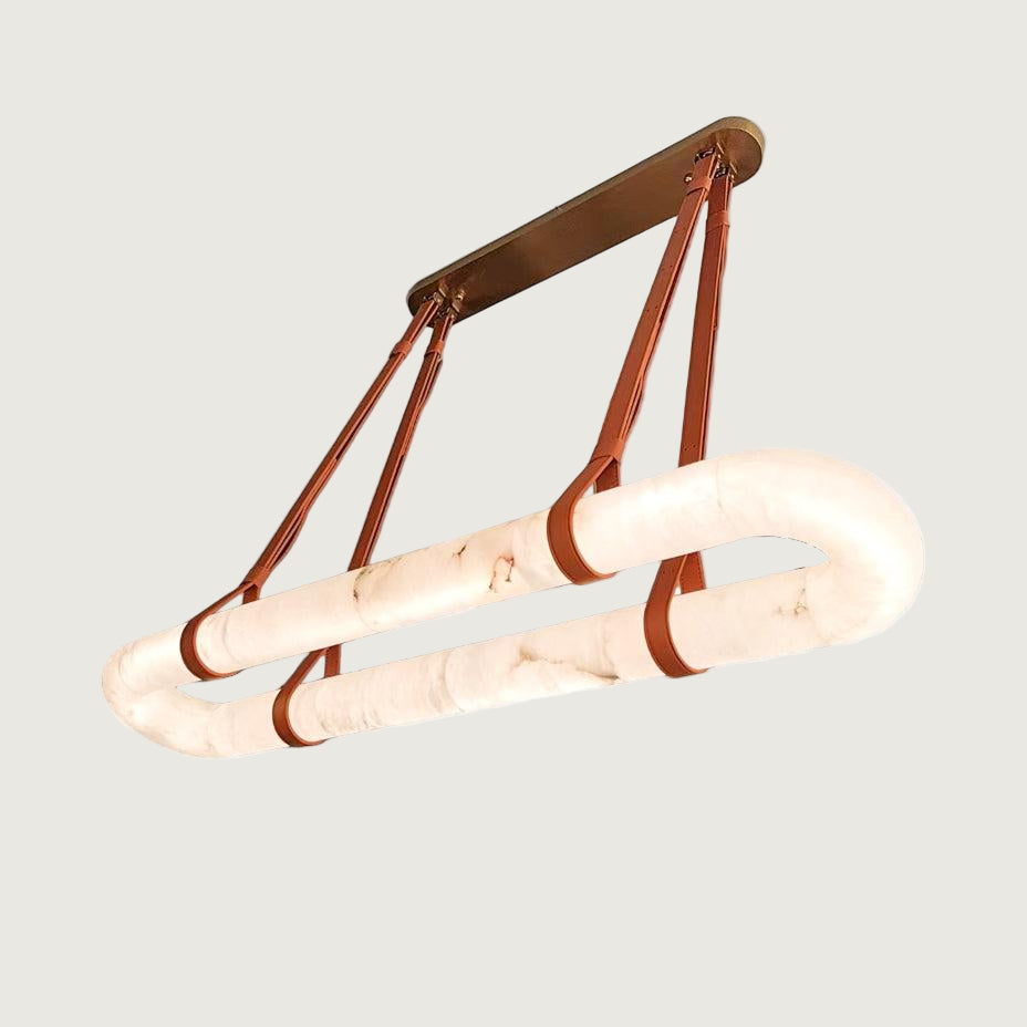 Lámpara de Techo Circular de Alabastro con Luz LED Integrada – Diseño Moderno para Interiores, 60-200 cm, Varias Temperaturas de Color 12