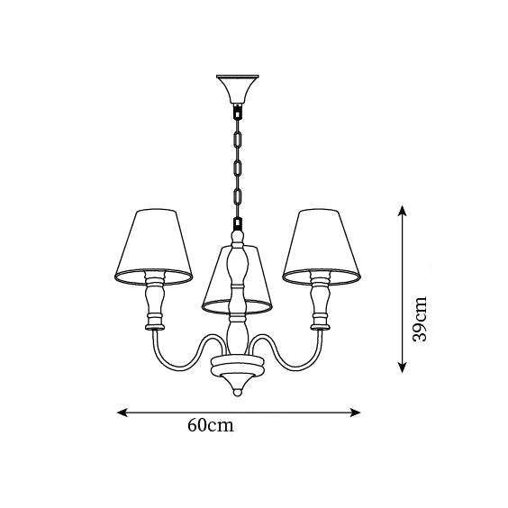 Lámpara de Techo Floral Alyssa de Metal y Madera, 3, 6 o 8 Luces, Ideal para Salones y Comedores - Lámparas de Techo Modernas 5
