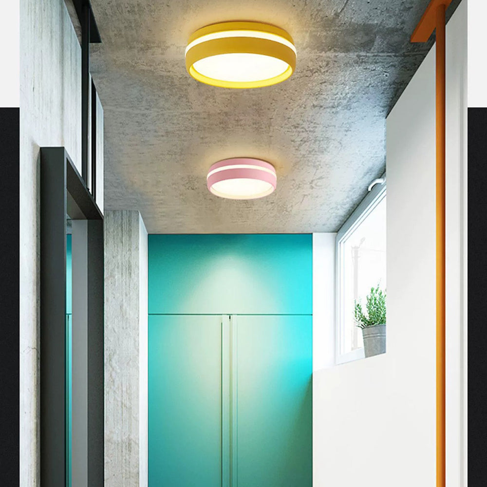 Lámpara de Techo LED Acrílica Colorida para Sala de Estar – 12W, Diseño Moderno 3