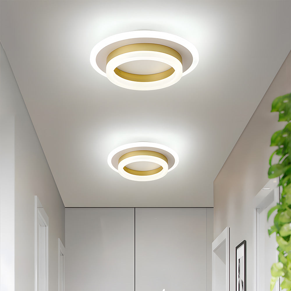 Lámpara de Techo LED Art Deco, Eficiencia Energética 24W, Luz Cálida 1920 Lúmenes, Ideal para Pasillos y Espacios Compactos 13