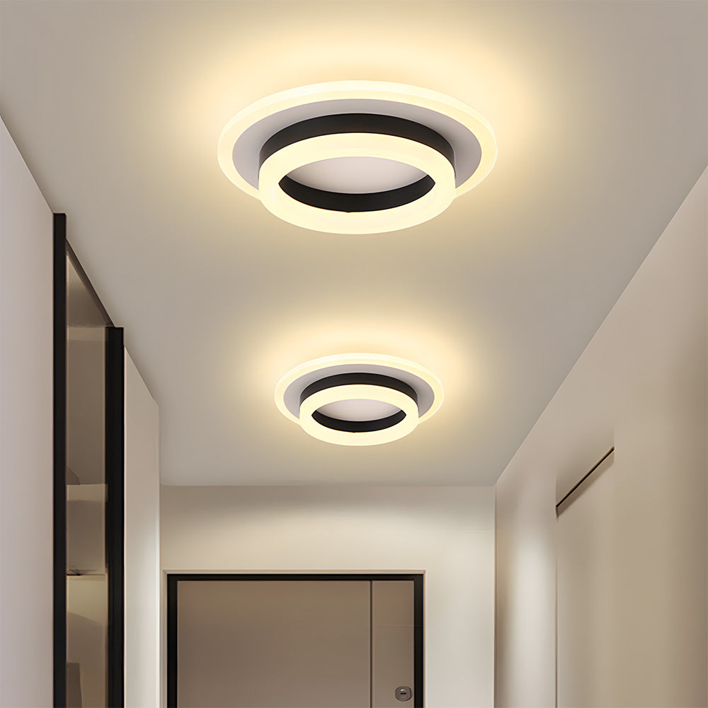 Lámpara de Techo LED Art Deco, Eficiencia Energética 24W, Luz Cálida 1920 Lúmenes, Ideal para Pasillos y Espacios Compactos 9