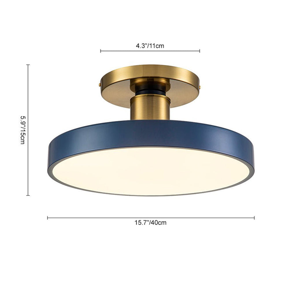 Lámpara de Techo LED Azul Minimalista para Dormitorio – Eficiencia Energética y Diseño Moderno 7