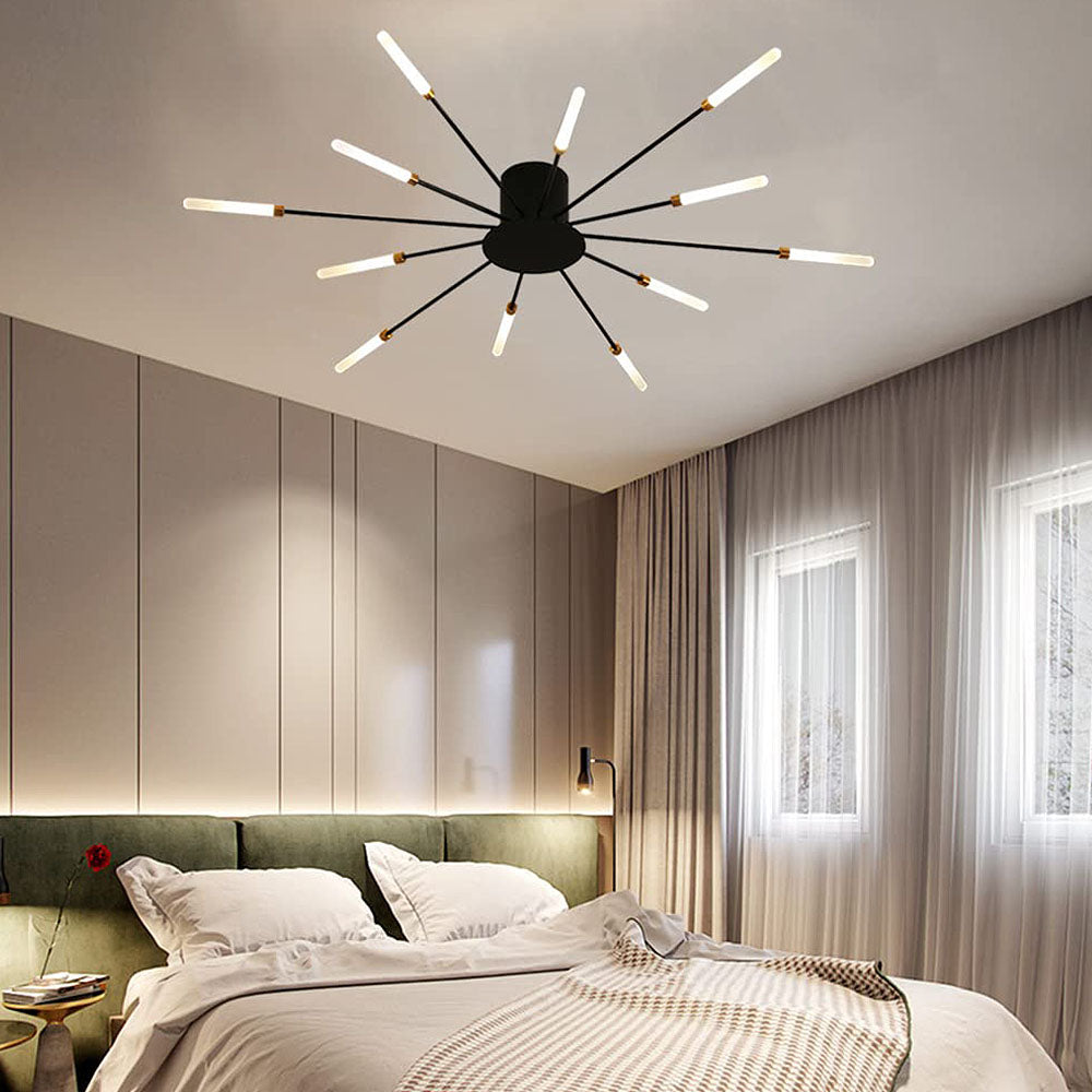 Lámpara de Techo LED Creativa de Múltiples Cabezas para Dormitorio - Iluminación Moderna y Eficiente en Hierro 2
