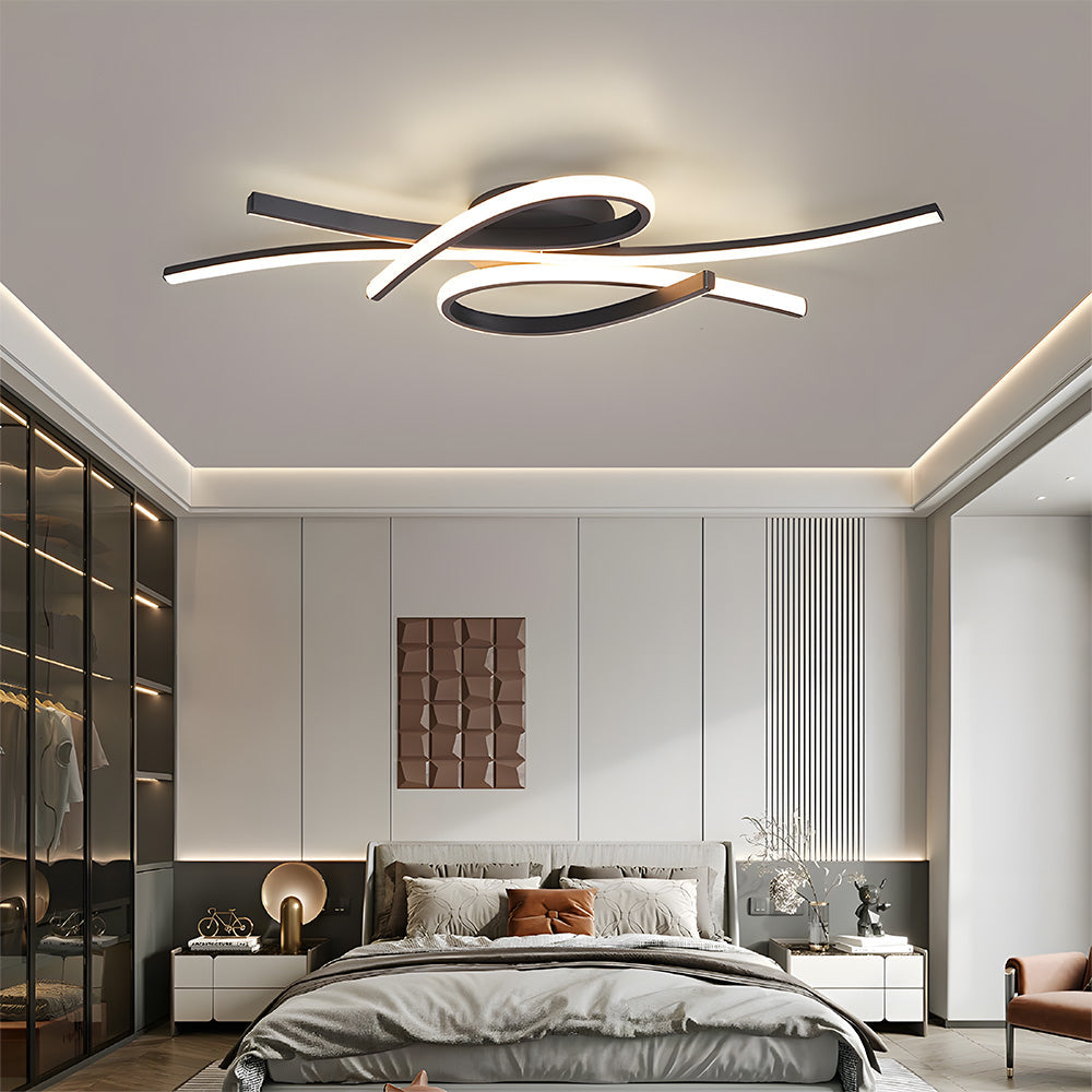 Lámpara de Techo LED Creativa en Forma de Notas Musicales para Sala de Estar - Diseño Moderno y Eficiencia Energética 1