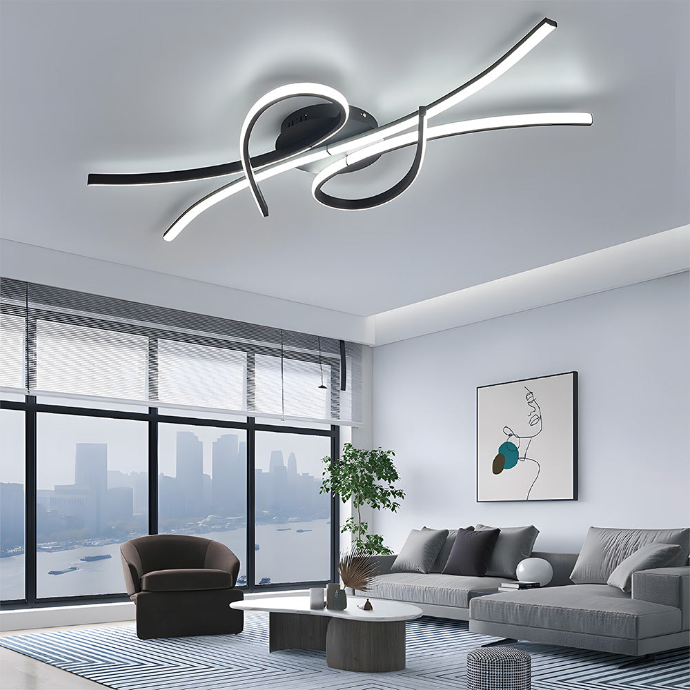 Lámpara de Techo LED Creativa en Forma de Notas Musicales para Sala de Estar - Diseño Moderno y Eficiencia Energética 3