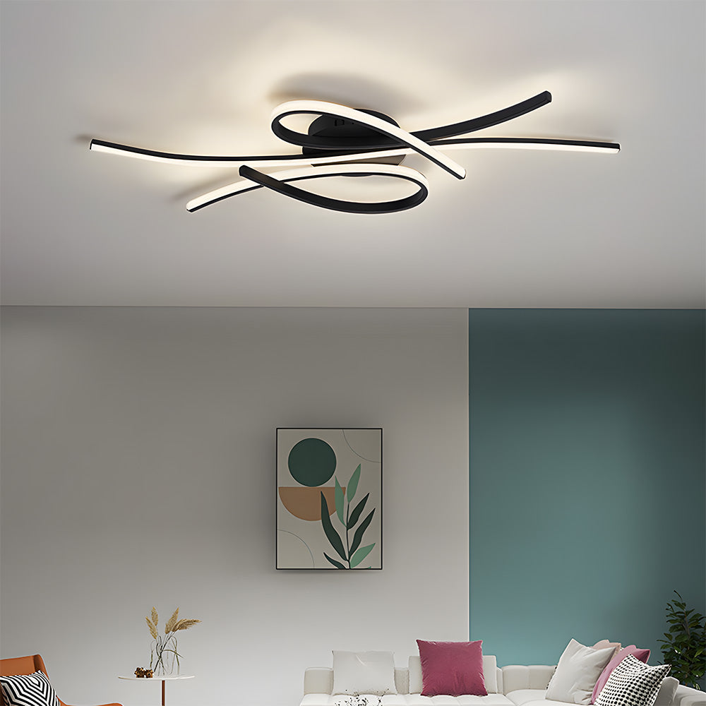 Lámpara de Techo LED Creativa en Forma de Notas Musicales para Sala de Estar - Diseño Moderno y Eficiencia Energética 5