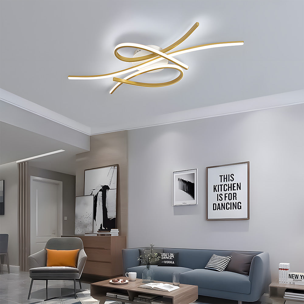 Lámpara de Techo LED Creativa en Forma de Notas Musicales para Sala de Estar - Diseño Moderno y Eficiencia Energética 9