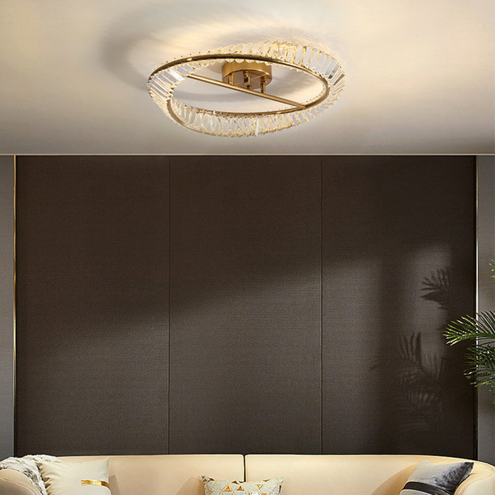 Lámpara de Techo LED Cristal Redonda Moderna para Sala de Estar – 40cm y 50cm 8