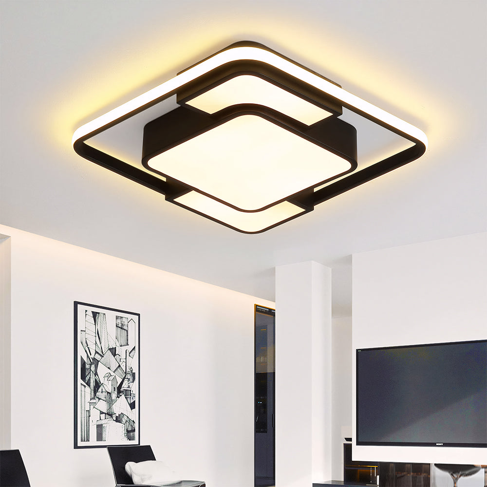 Lámpara de Techo LED Cuadrada Empotrada, Eficiencia Energética para Sala de Estar y Dormitorio, 36W-120W 1