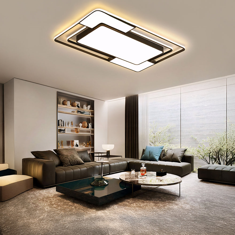 Lámpara de Techo LED Cuadrada Empotrada, Eficiencia Energética para Sala de Estar y Dormitorio, 36W-120W 10