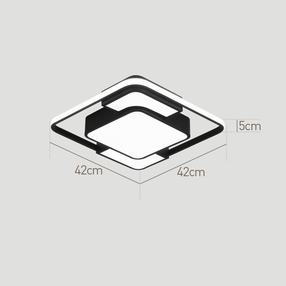 Lámpara de Techo LED Cuadrada Empotrada, Eficiencia Energética para Sala de Estar y Dormitorio, 36W-120W 7