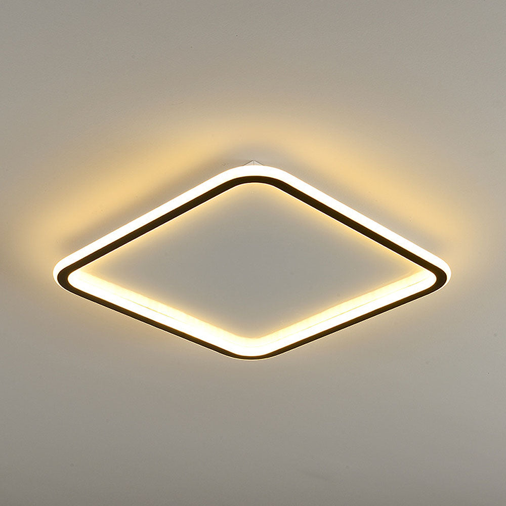 Lámpara de Techo LED Cuadrada Geométrica para Dormitorio - Diseño Moderno y Eficiente 6
