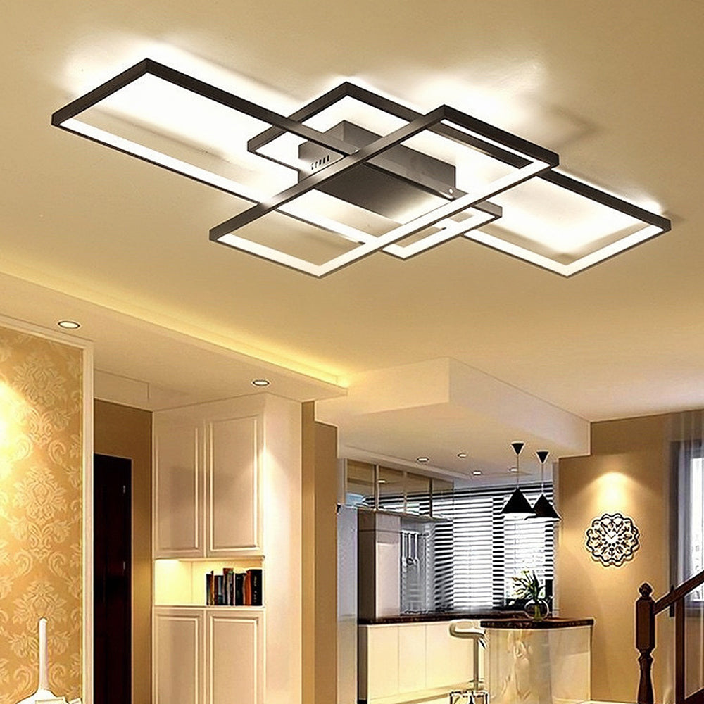 Lámpara de Techo LED Geométrica Moderna de Aluminio para Salón 2