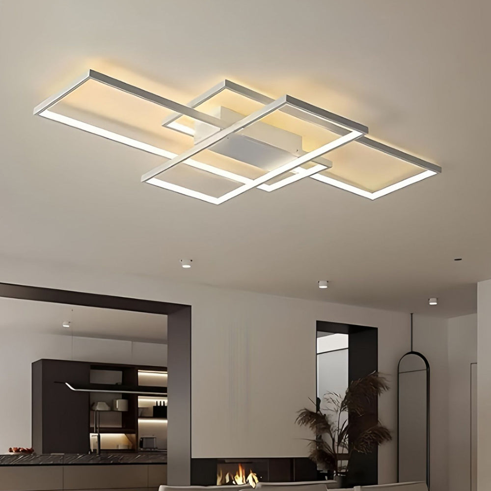 Lámpara de Techo LED Geométrica Moderna de Aluminio para Salón 9