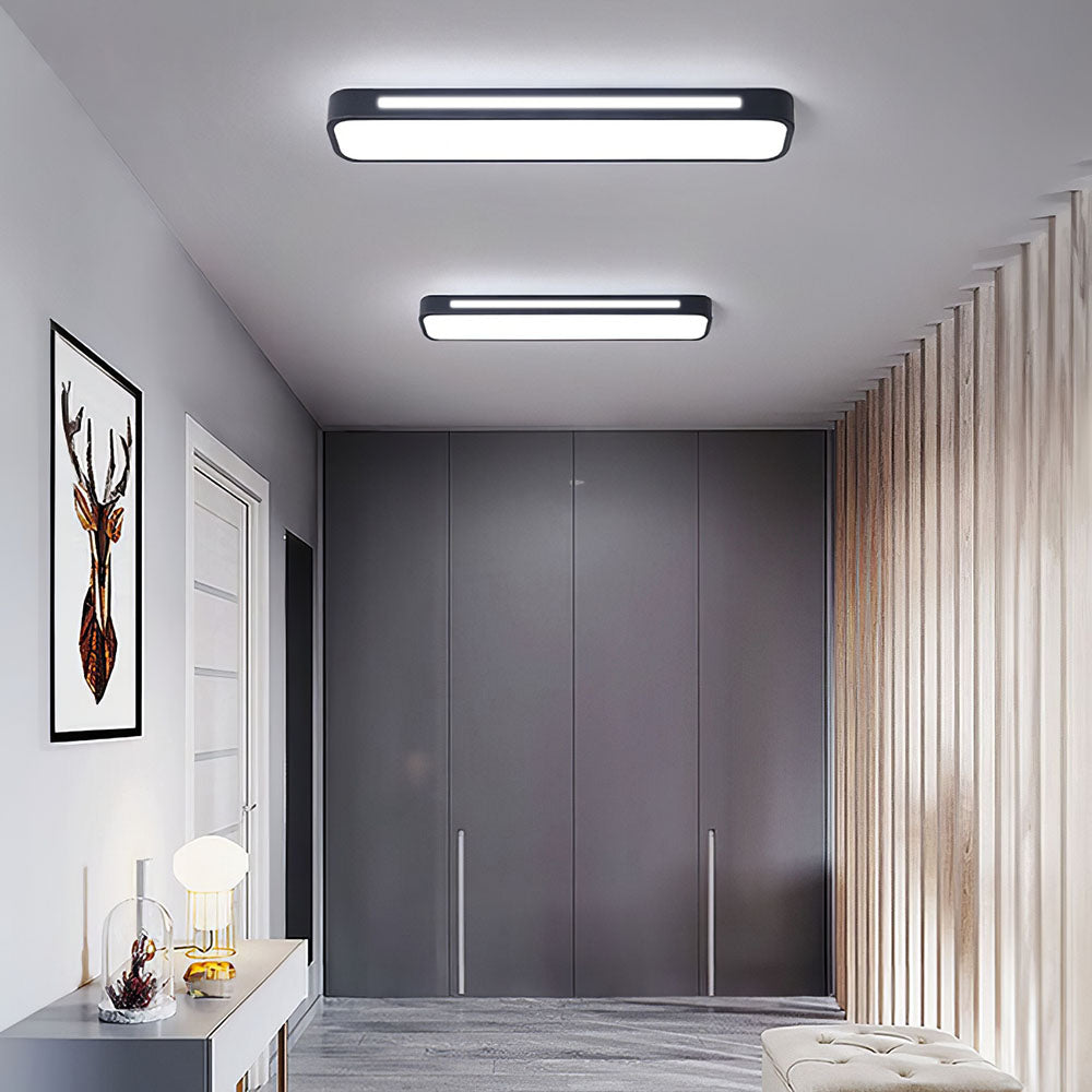Lámpara de Techo LED Larga Minimalista Moderna de Hierro y Acrílico – Iluminación Eficiente para Hogar y Oficina 0