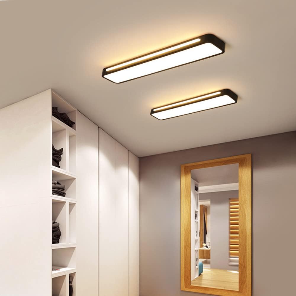 Lámpara de Techo LED Larga Minimalista Moderna de Hierro y Acrílico – Iluminación Eficiente para Hogar y Oficina 5