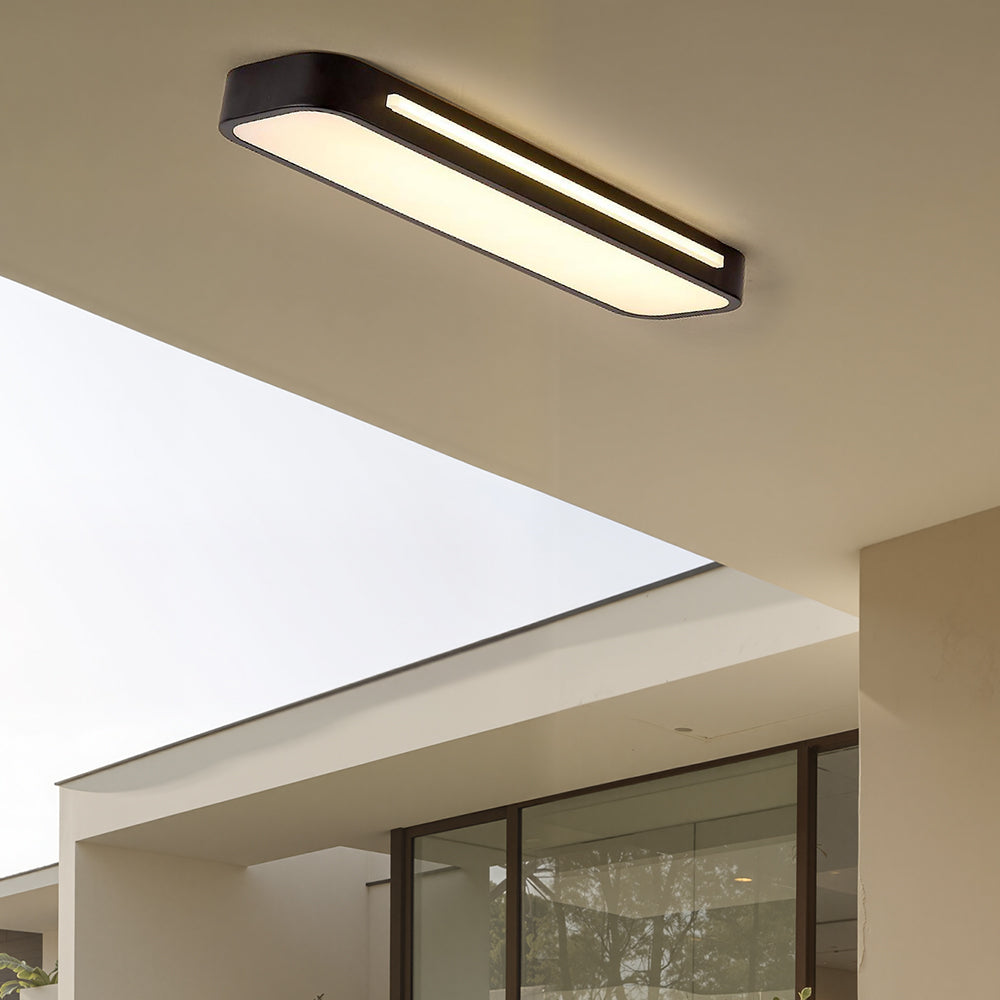 Lámpara de Techo LED Larga Minimalista Moderna de Hierro y Acrílico – Iluminación Eficiente para Hogar y Oficina 8