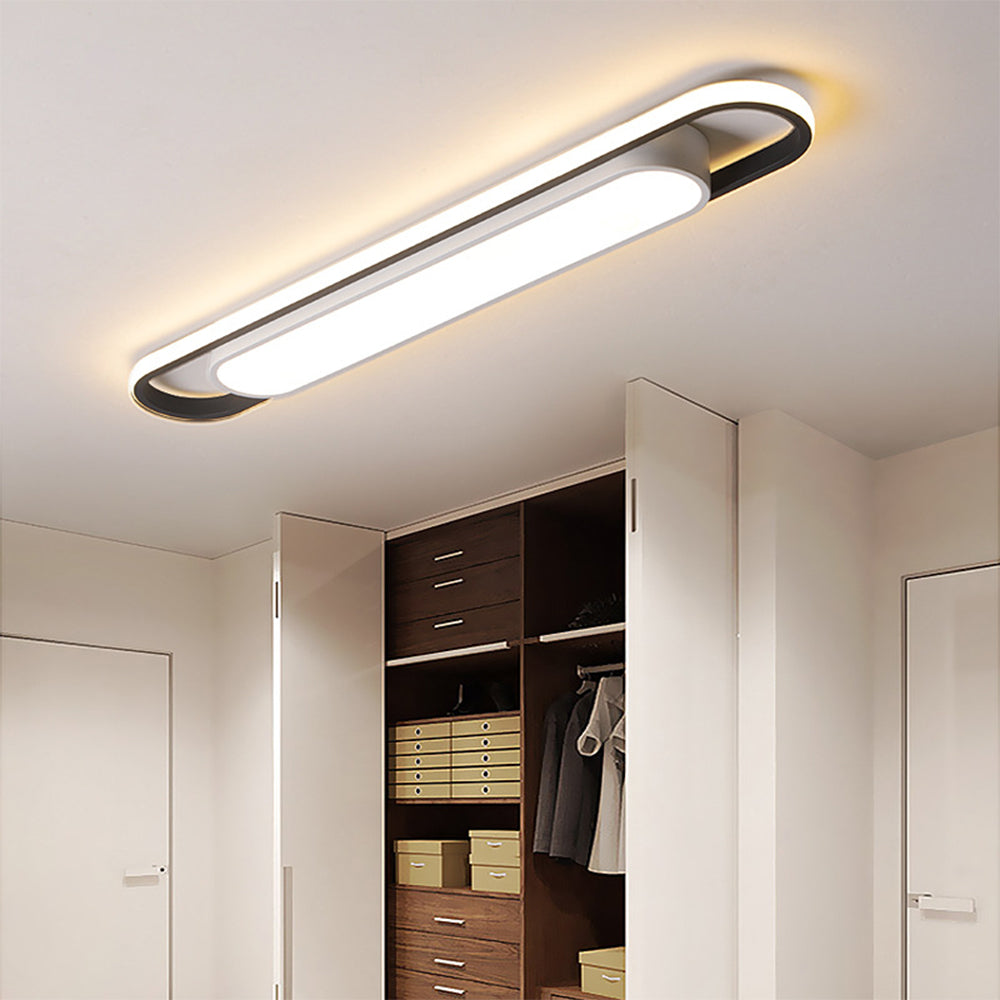 Lámpara de Techo LED Larga para Pasillo, Iluminación Eficiente y Estilizada 0