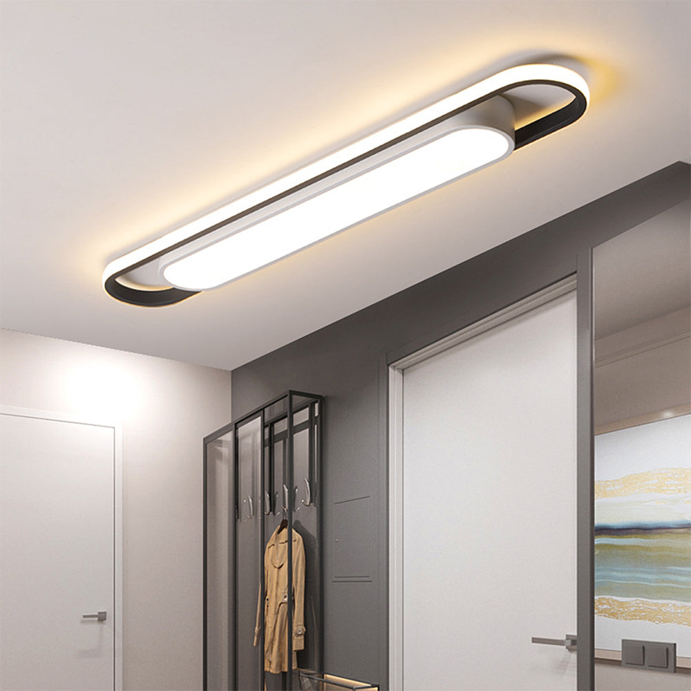 Lámpara de Techo LED Larga para Pasillo, Iluminación Eficiente y Estilizada 1