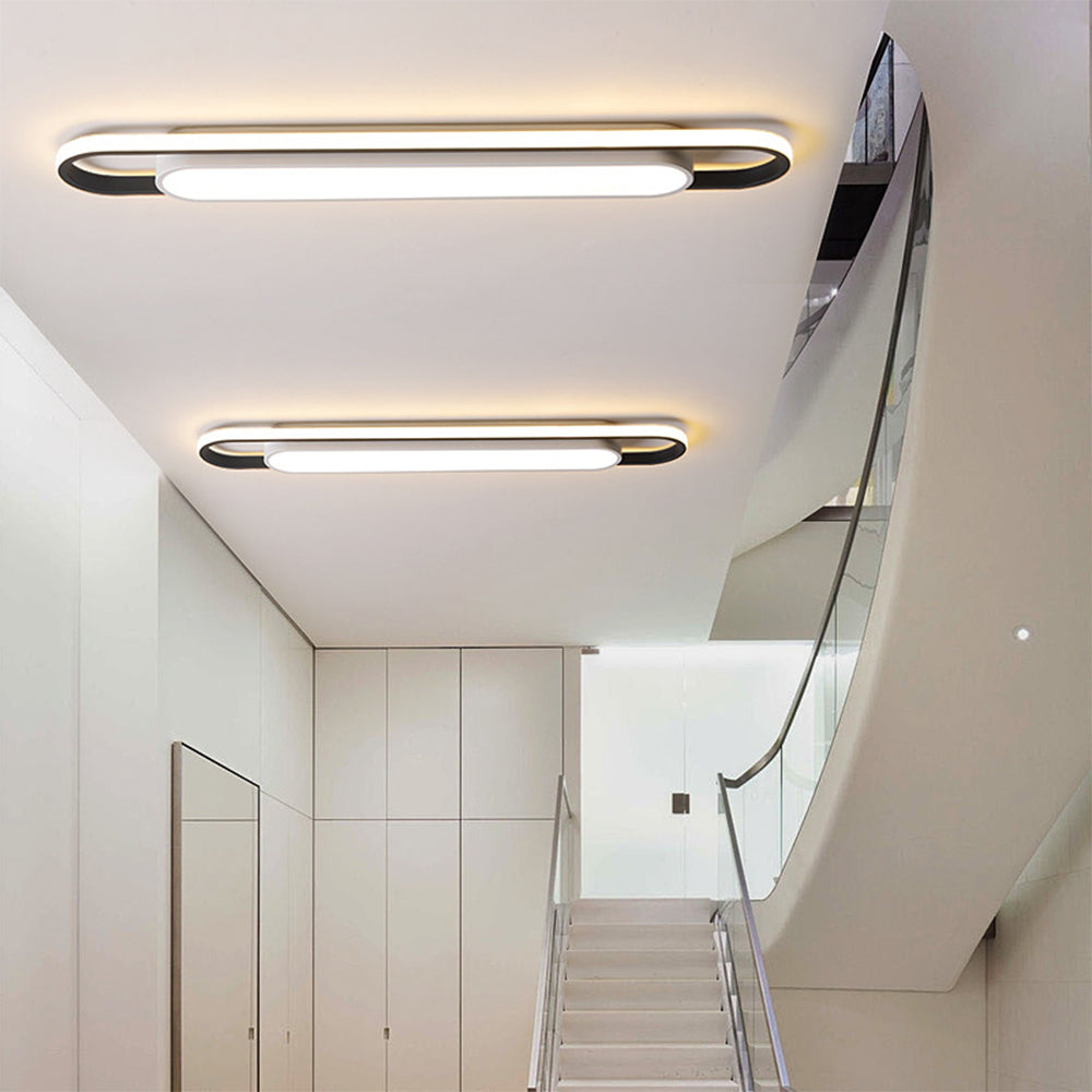 Lámpara de Techo LED Larga para Pasillo, Iluminación Eficiente y Estilizada 2