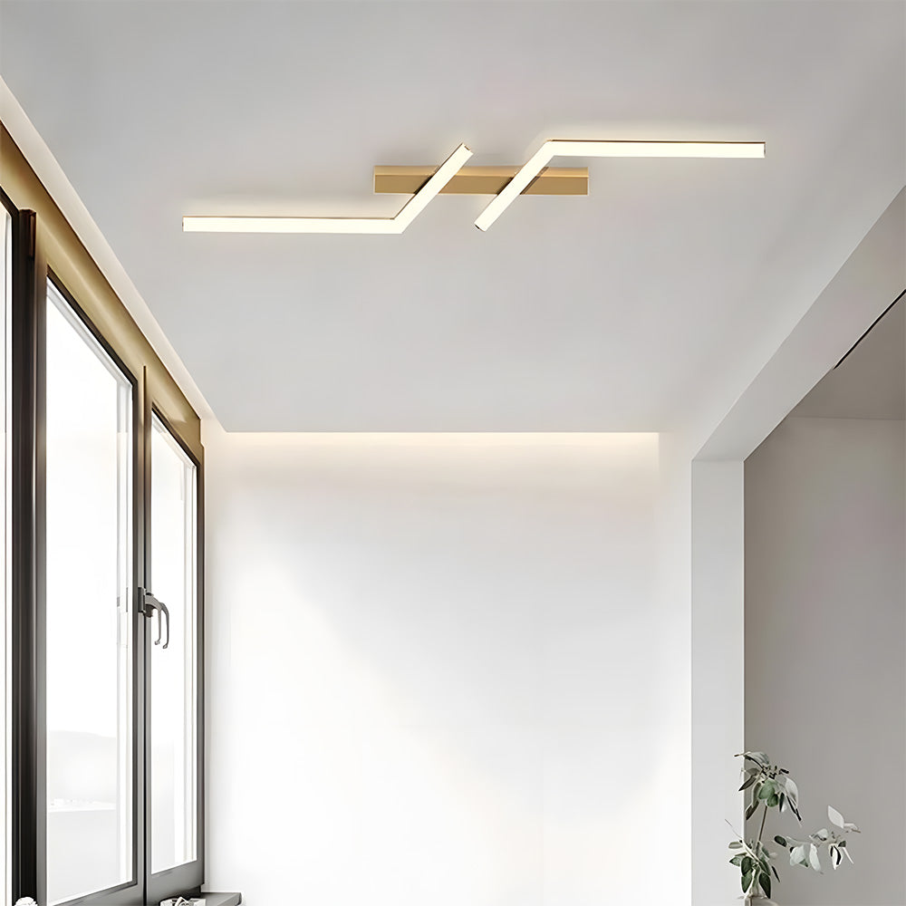 Lámpara de Techo LED Minimalista Moderna de Tira Larga para Interiores 10