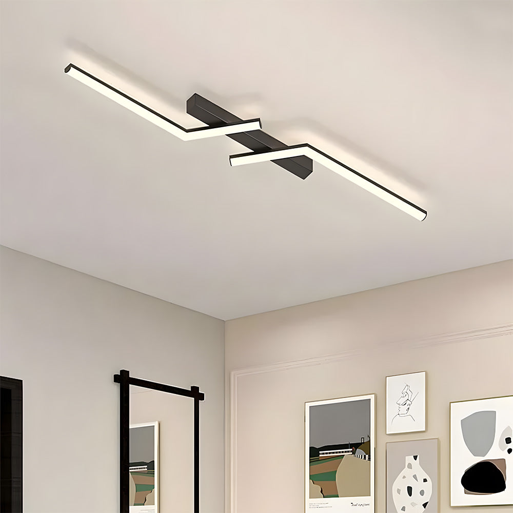 Lámpara de Techo LED Minimalista Moderna de Tira Larga para Interiores 1
