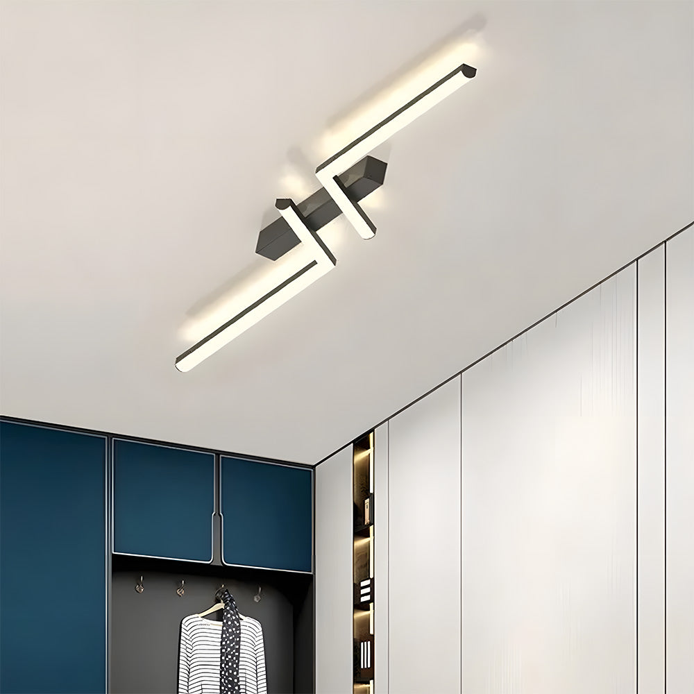 Lámpara de Techo LED Minimalista Moderna de Tira Larga para Interiores 3