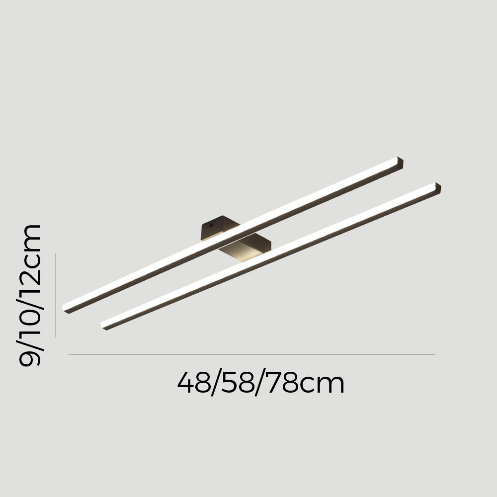Lámpara de Techo LED Minimalista de Hierro Doble para Sala de Estar - Diseño Moderno y Eficiencia Energética 4