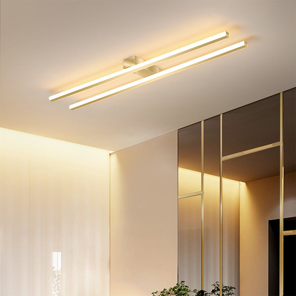 Lámpara de Techo LED Minimalista de Hierro Doble para Sala de Estar - Diseño Moderno y Eficiencia Energética 6